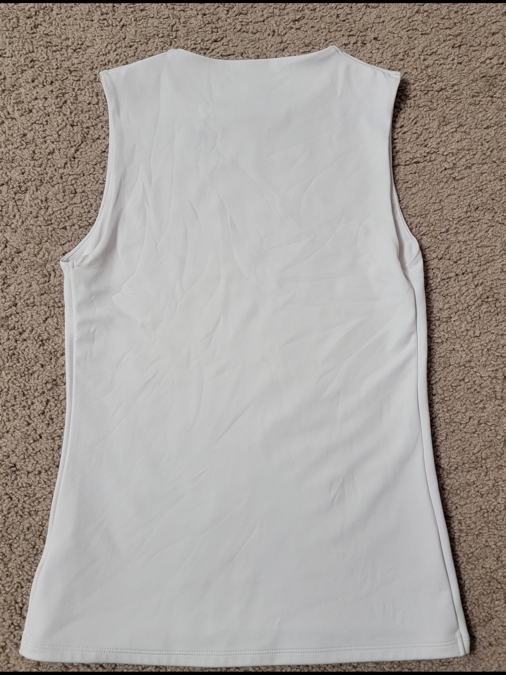 Express White Sleeveless Shell Top - Picture 2 of 5